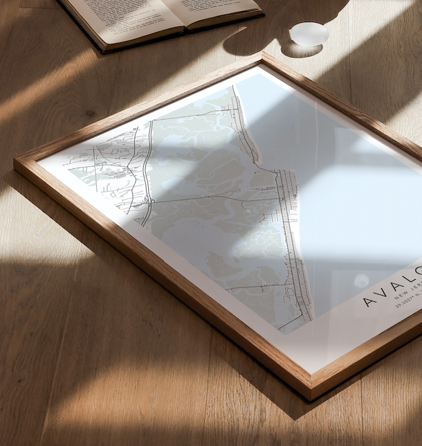 Avalon Map Print