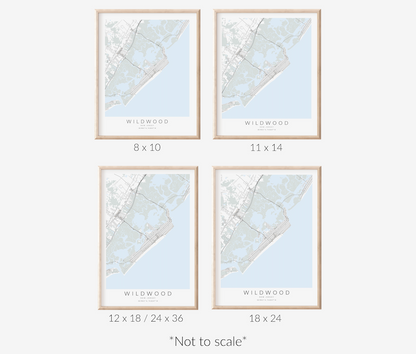 Wildwood Map Print