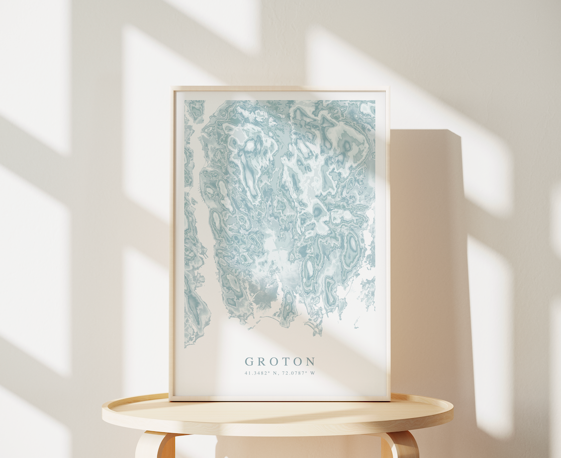 Groton CT Map Print