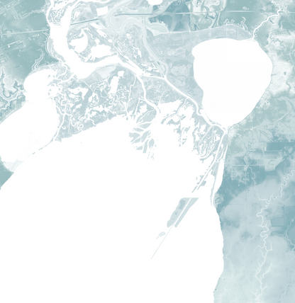 Trinity Bay TX Map Print