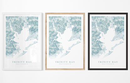 Trinity Bay TX Map Print