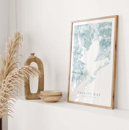 Trinity Bay TX Map Print