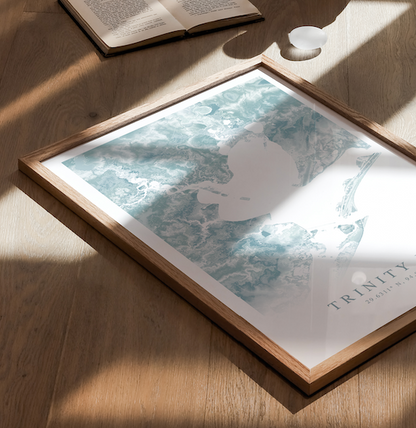 Trinity Bay TX Map Print