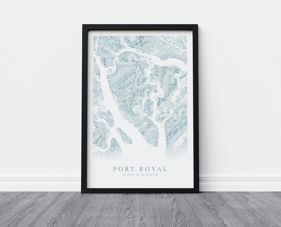 Port Royal SC Map Print