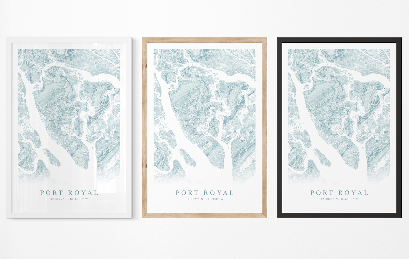 Port Royal SC Map Print