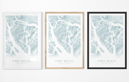 Port Royal SC Map Print