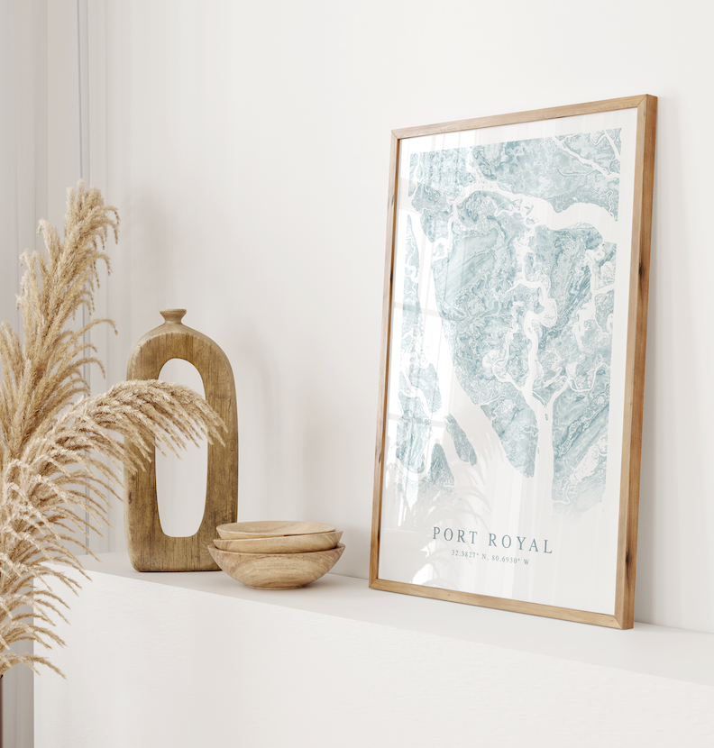 Port Royal SC Map Print