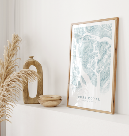 Port Royal SC Map Print