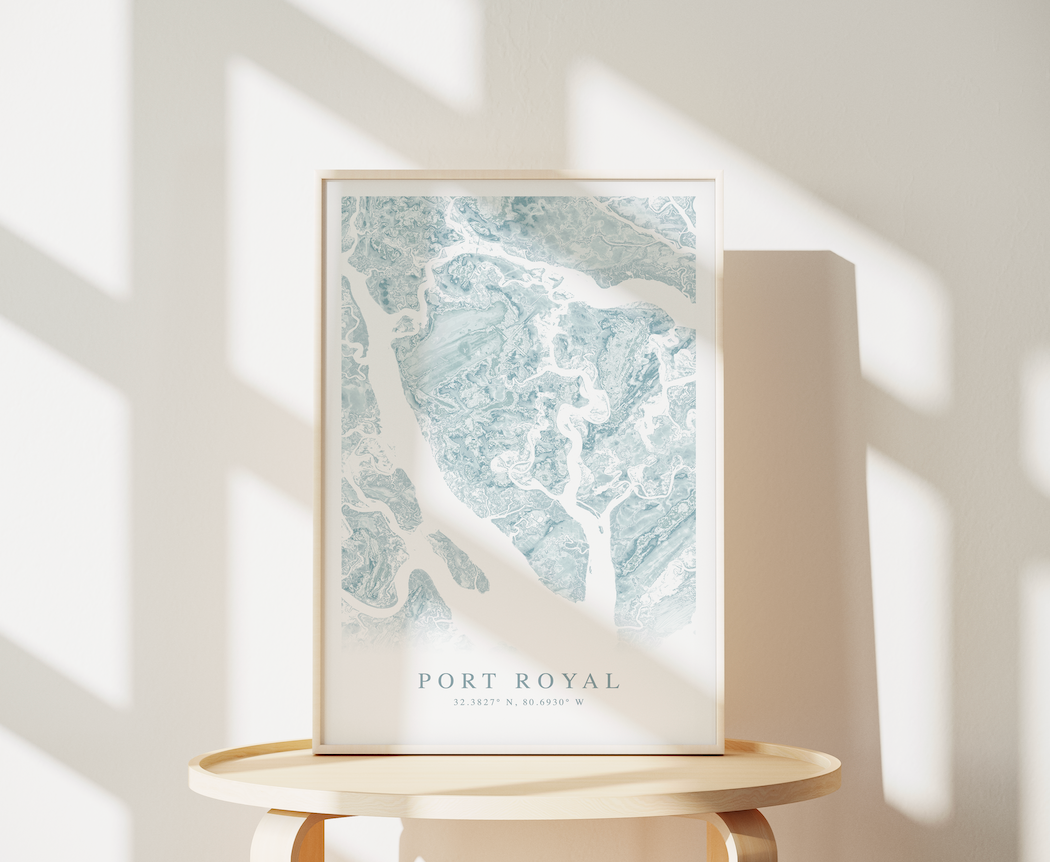 Port Royal SC Map Print
