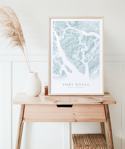 Port Royal SC Map Print