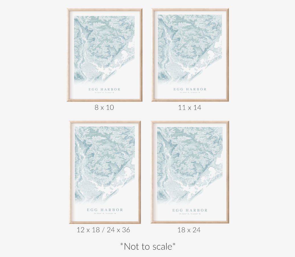 Egg Harbor Map Print