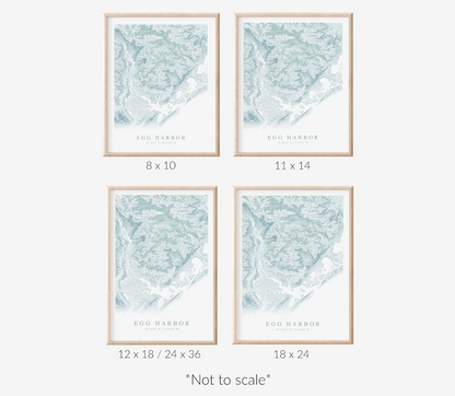 Egg Harbor Map Print
