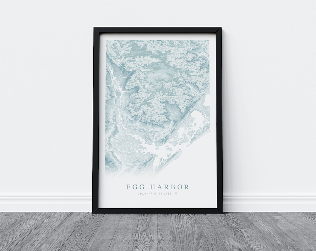 Egg Harbor Map Print