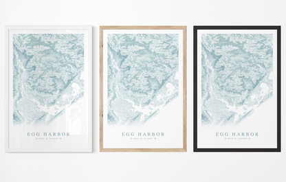 Egg Harbor Map Print