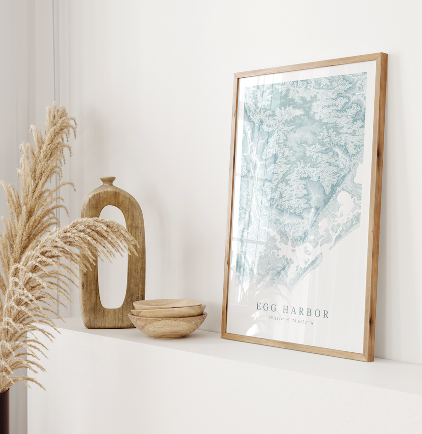 Egg Harbor Map Print