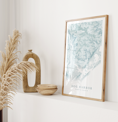 Egg Harbor Map Print