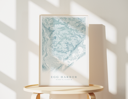 Egg Harbor Map Print