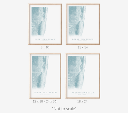Deerfield Beach Map Print