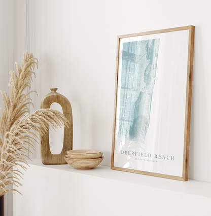 Deerfield Beach Map Print