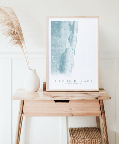Deerfield Beach Map Print