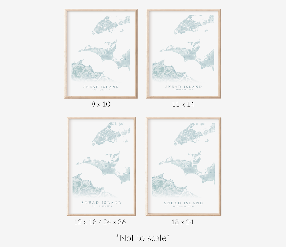Snead Island Map Print