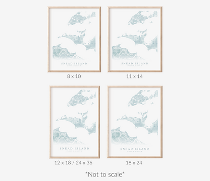 Snead Island Map Print