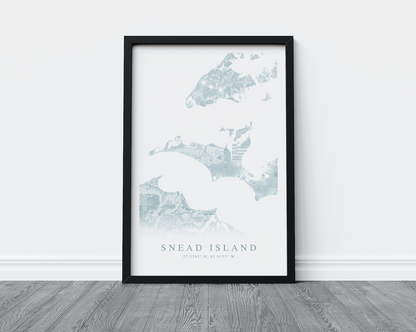 Snead Island Map Print