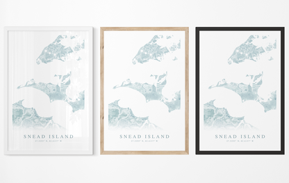 Snead Island Map Print