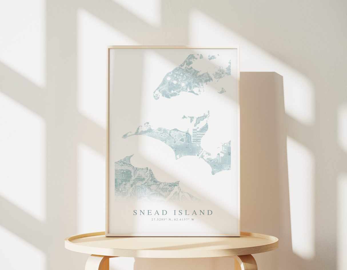 Snead Island Map Print