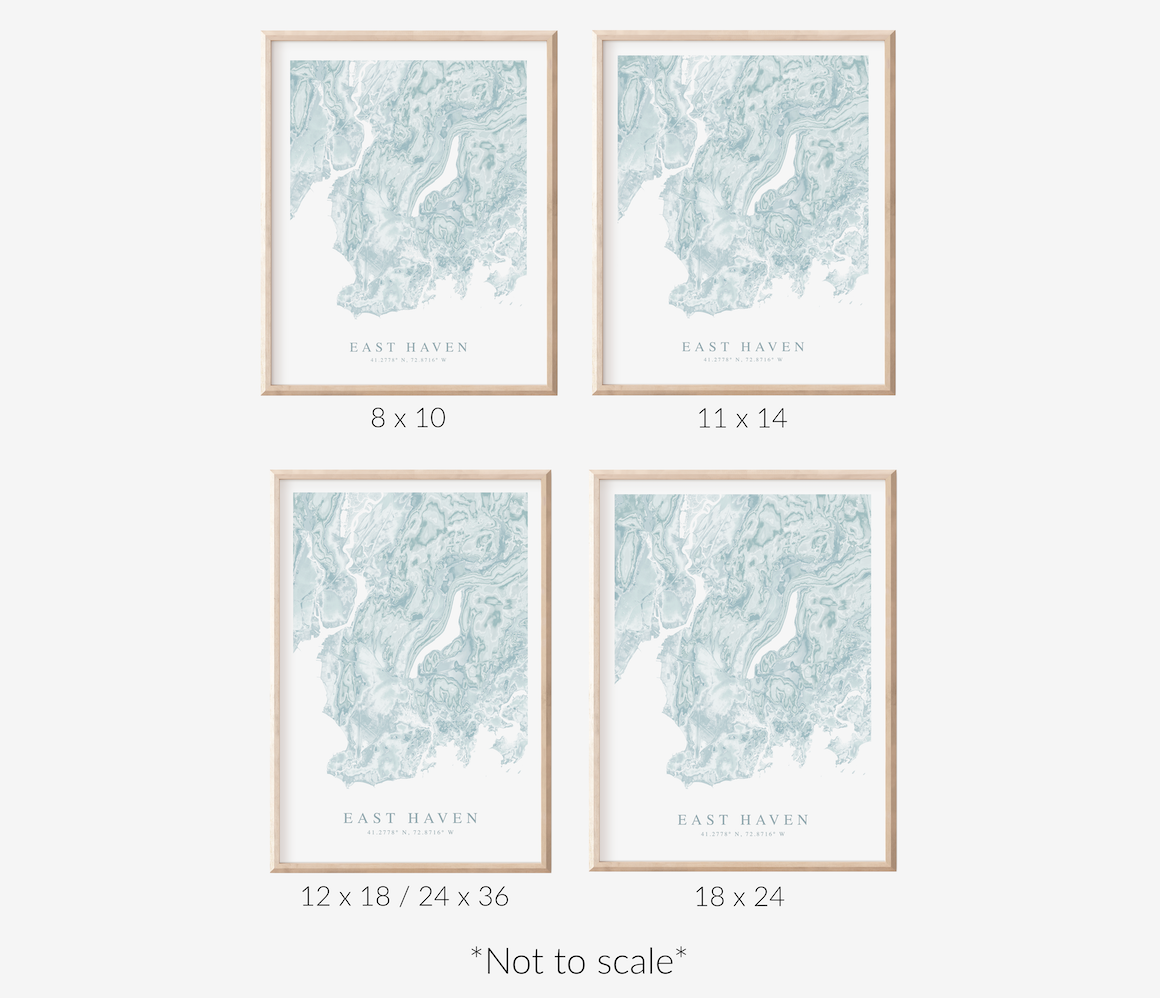 East Haven Map Print