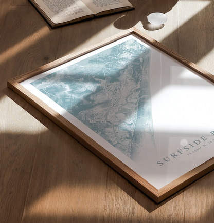 Surfside Beach SC Map Print