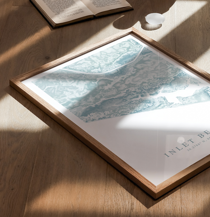 Inlet Beach Map Print