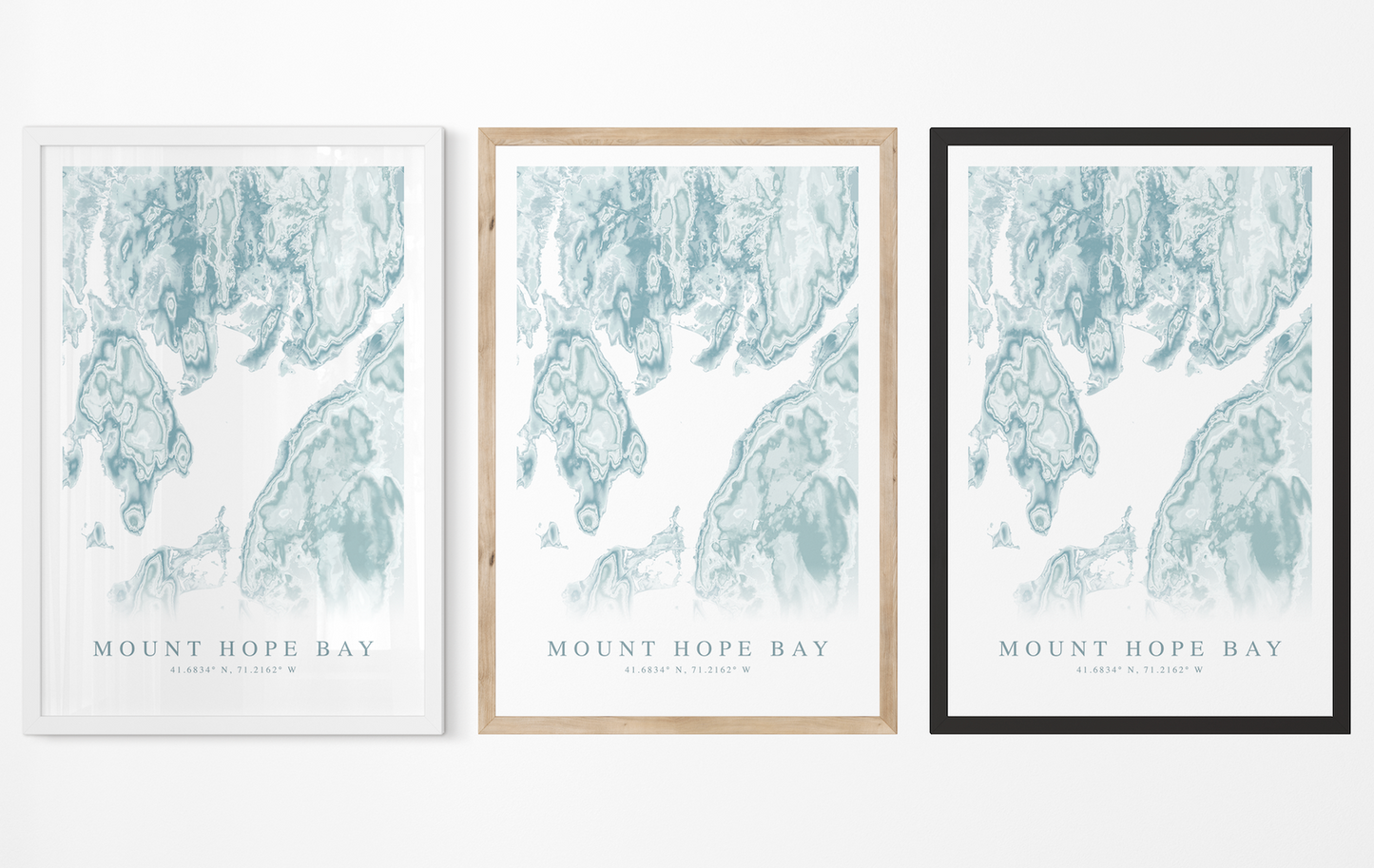 Mount Hope Bay Map Print