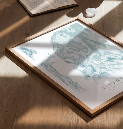 Tiverton Map Print