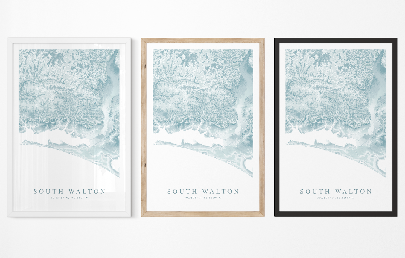 South Walton FL Map Print