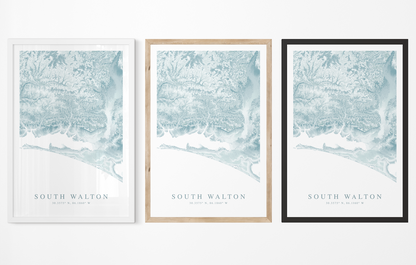 South Walton FL Map Print