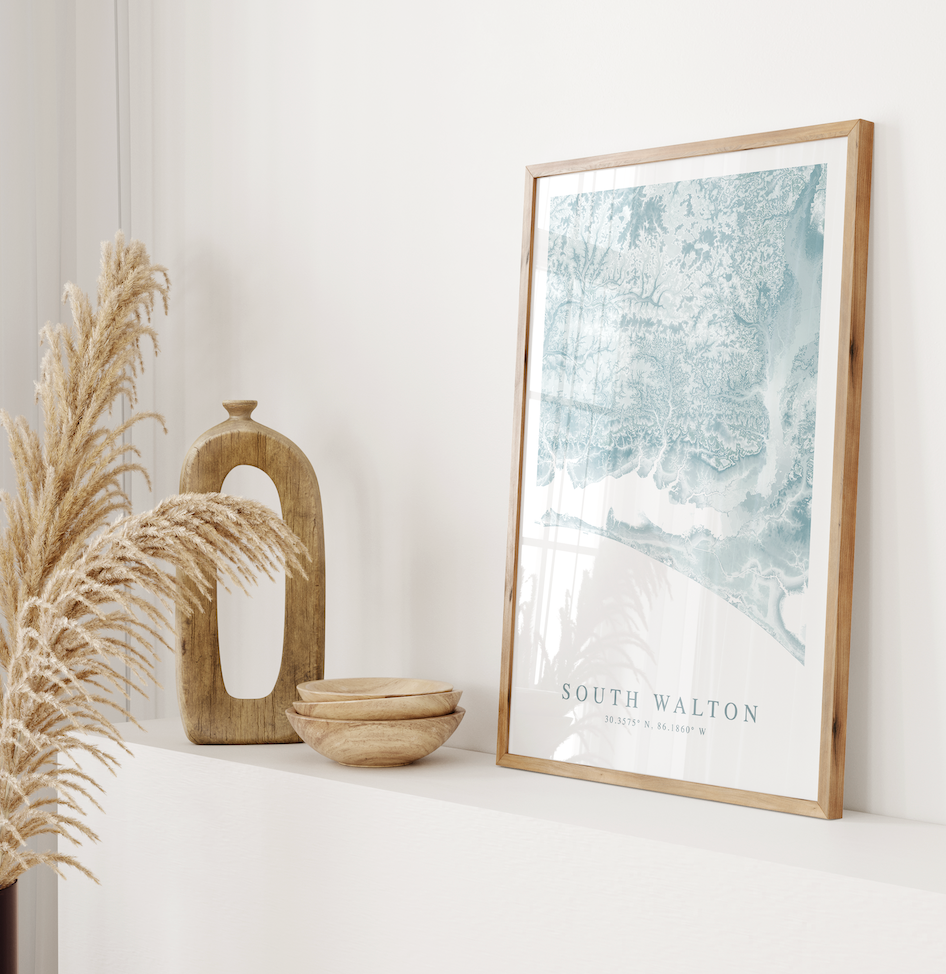 South Walton FL Map Print