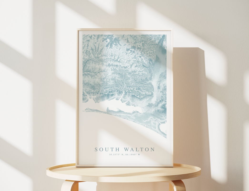 South Walton FL Map Print