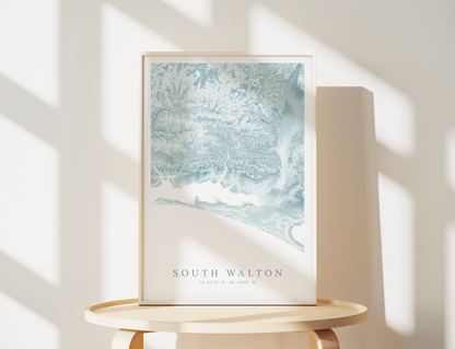 South Walton FL Map Print