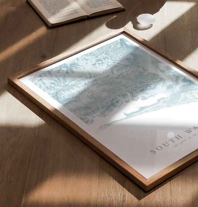 South Walton FL Map Print