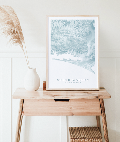 South Walton FL Map Print