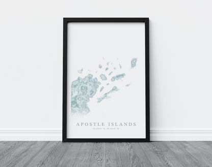 Apostle Islands Map Print