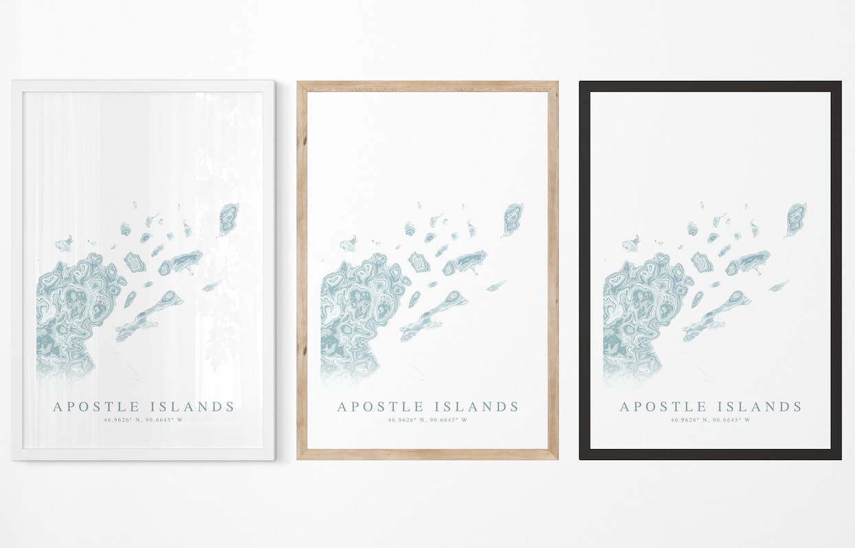 Apostle Islands Map Print