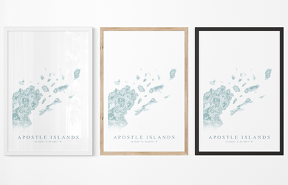 Apostle Islands Map Print