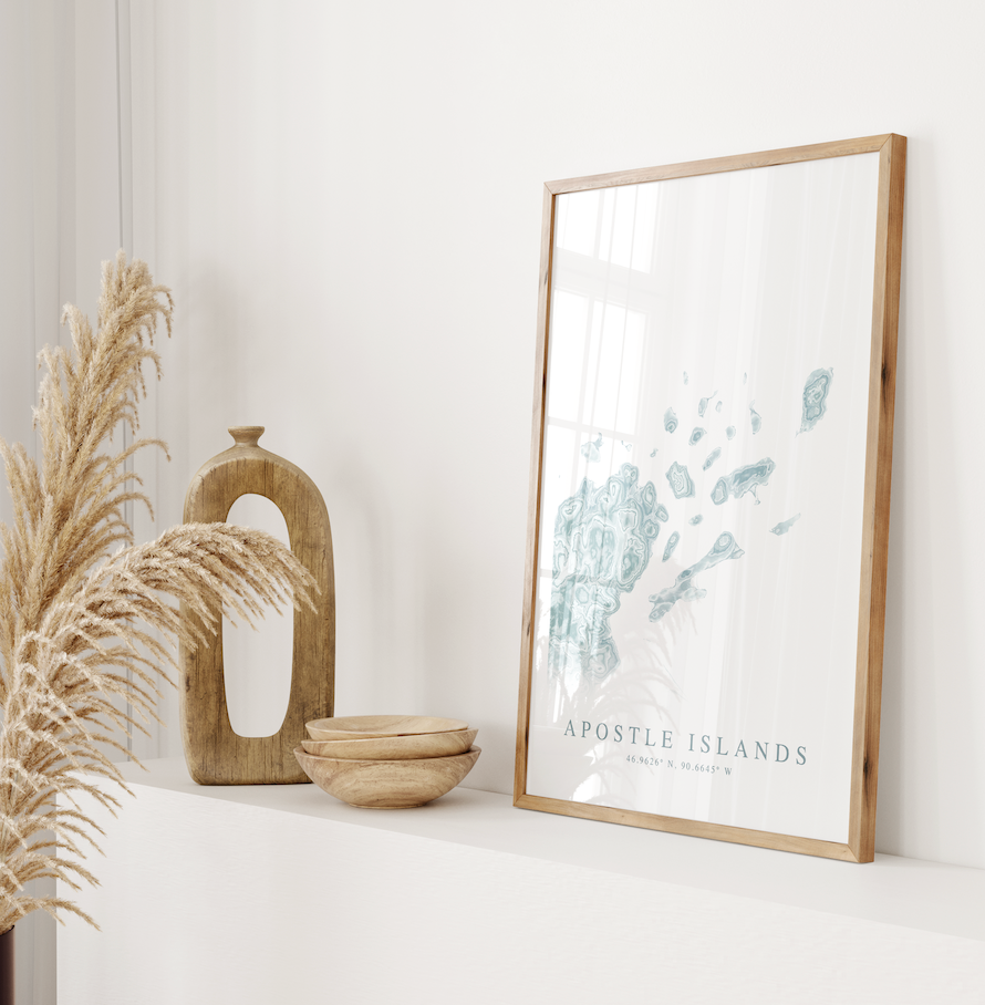 Apostle Islands Map Print