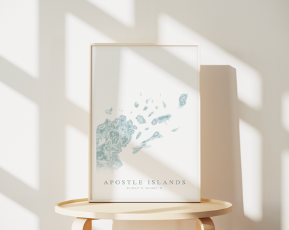 Apostle Islands Map Print