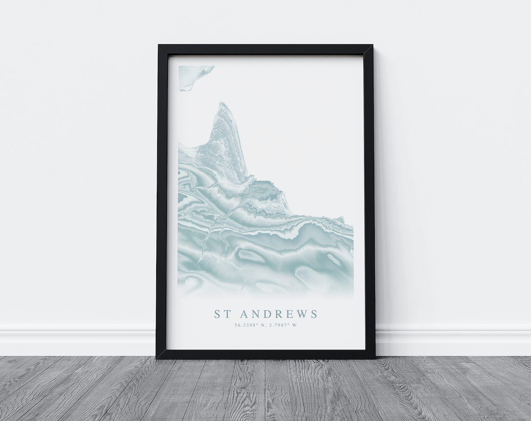 St Andrews Scotland Map Print