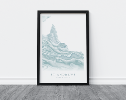 St Andrews Scotland Map Print