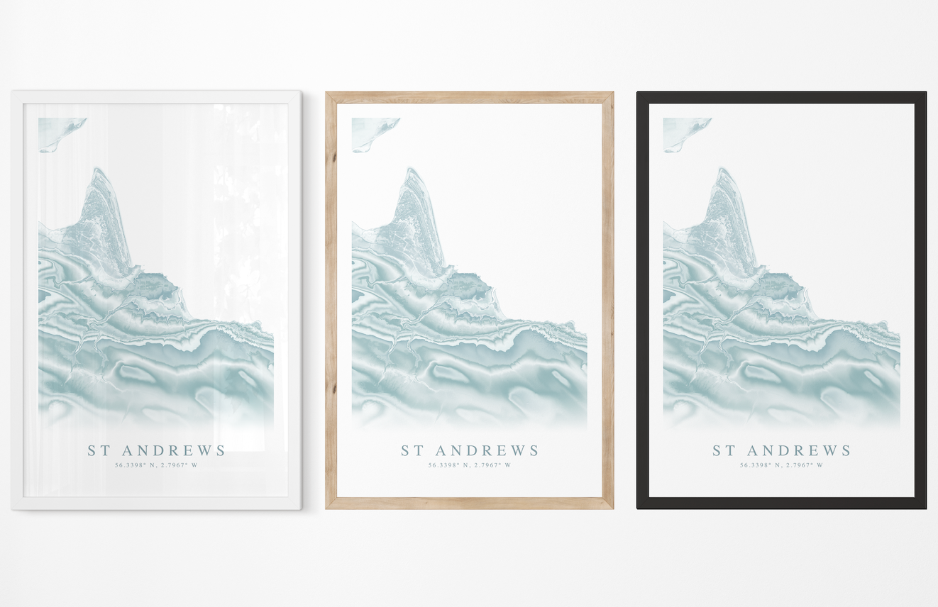 St Andrews Scotland Map Print