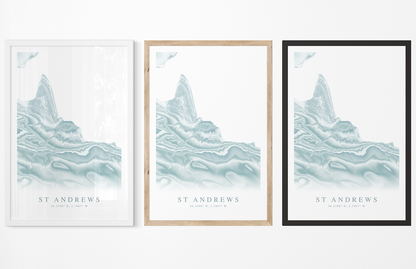 St Andrews Scotland Map Print